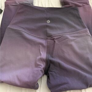 lululemon athletica Purple Ombre Leggings